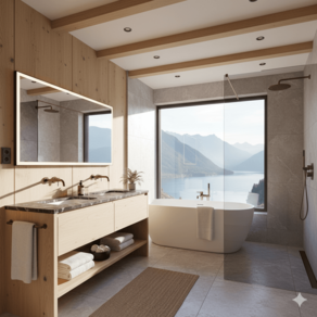 Ferienwohnung 1 - Badezimmer